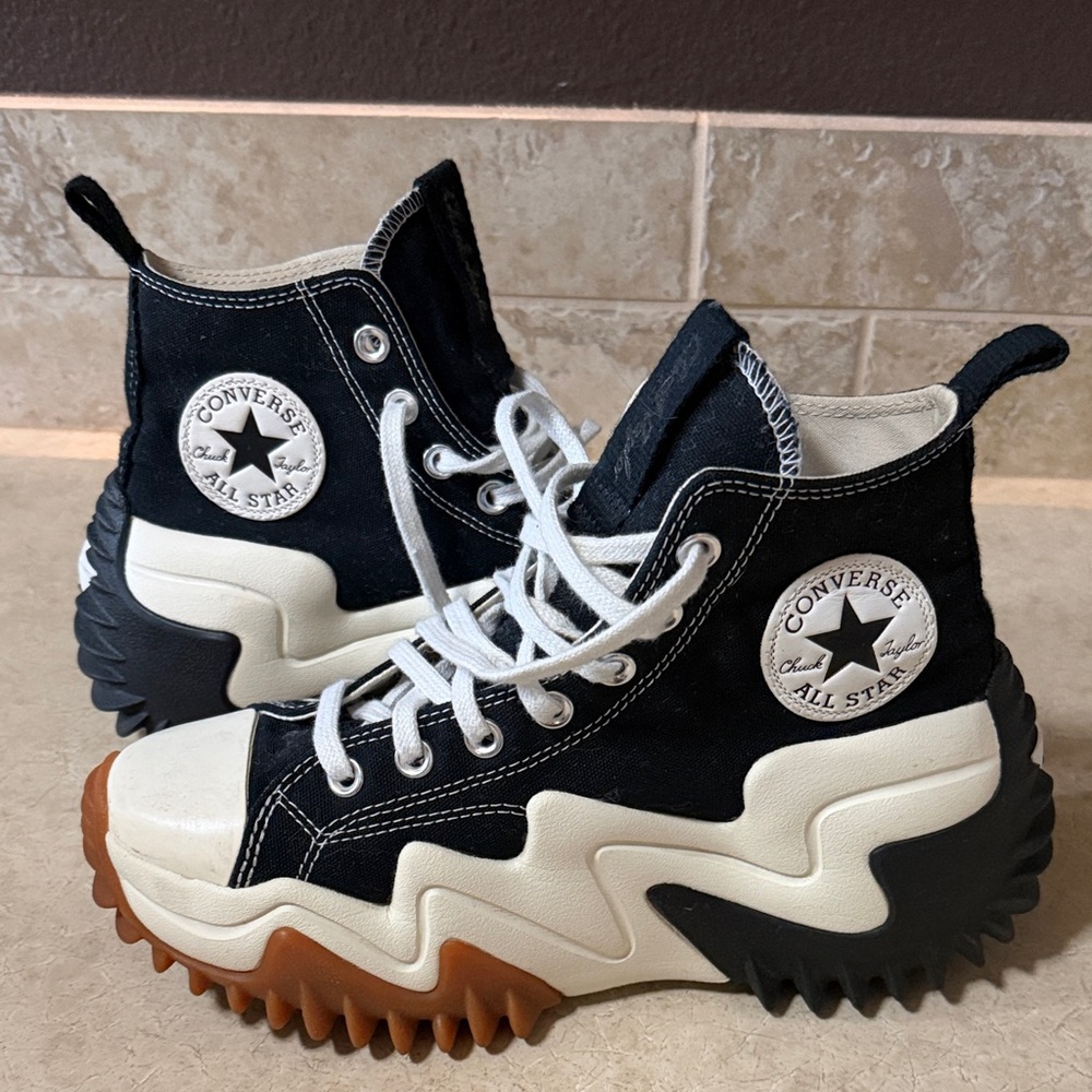 🖤 Converse Run Star Motion High Top Platform Sneakers – Black